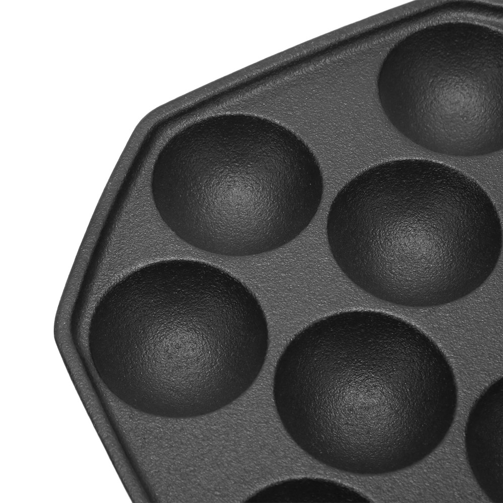 Takoyaki Pan Cast - Dökme Demir Yumurta Puf Tavası Yapışmaz