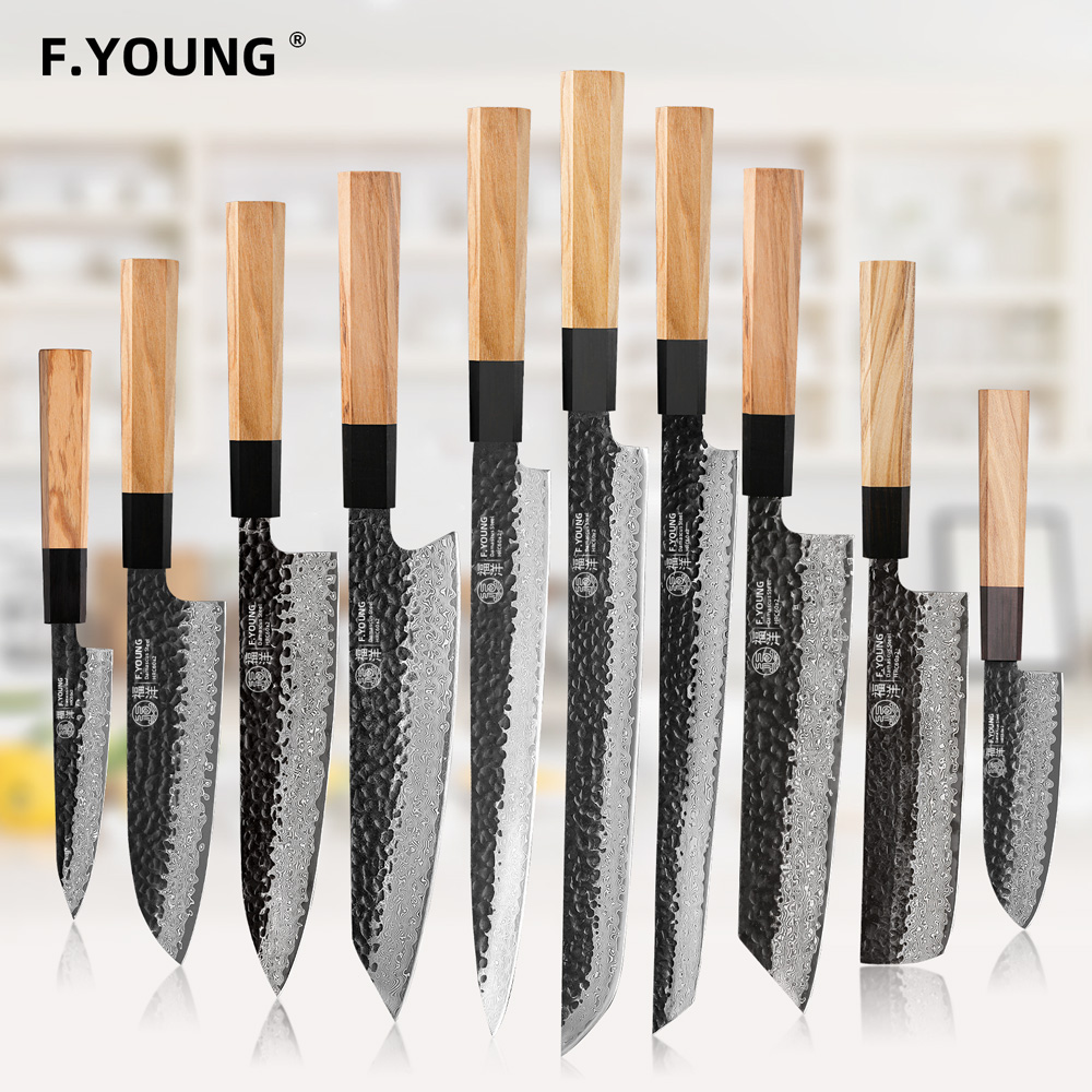 Wok Carbon Steel - F.YOUNG Şam Çelik Mutfak Bıçakları Japon