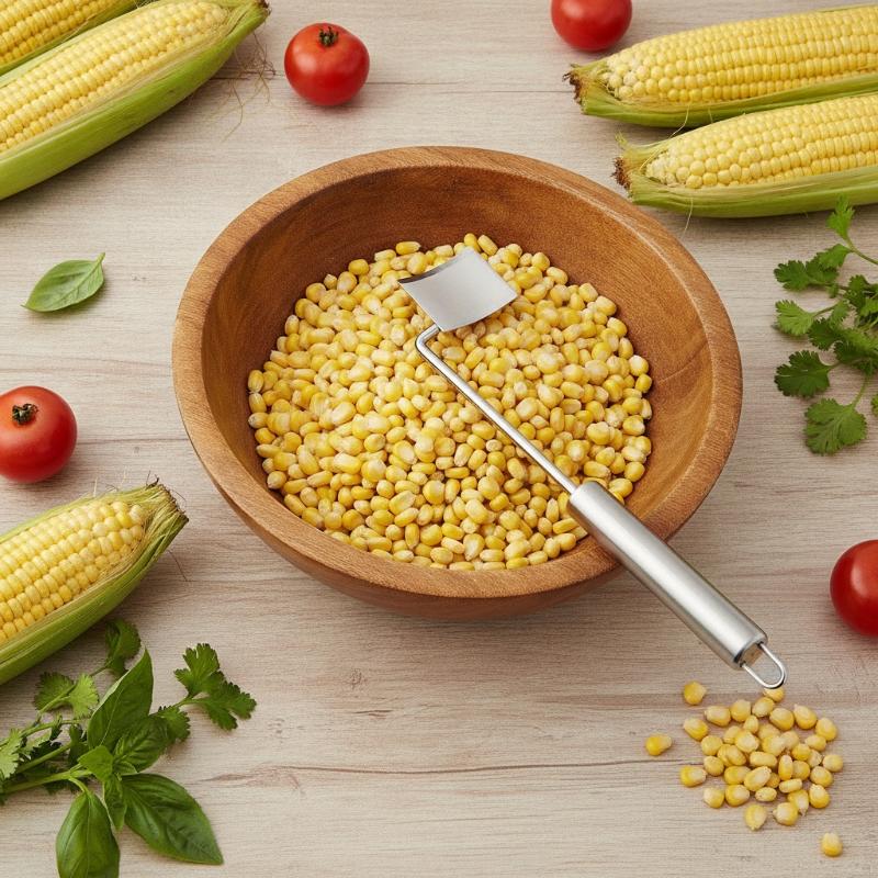 Home Cooking Restaurant - Paslanmaz Çelik Mısır Soyma Aleti Keskin