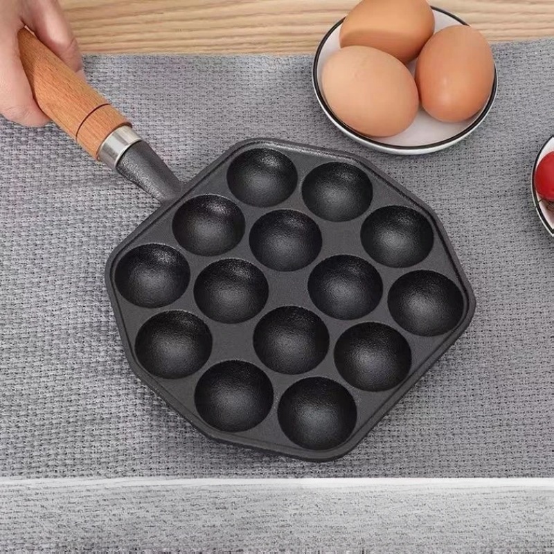 Pişirme Takoyaki Pan 14 delik  - Takoyaki Pan Cast incelemesi ve fiyatı