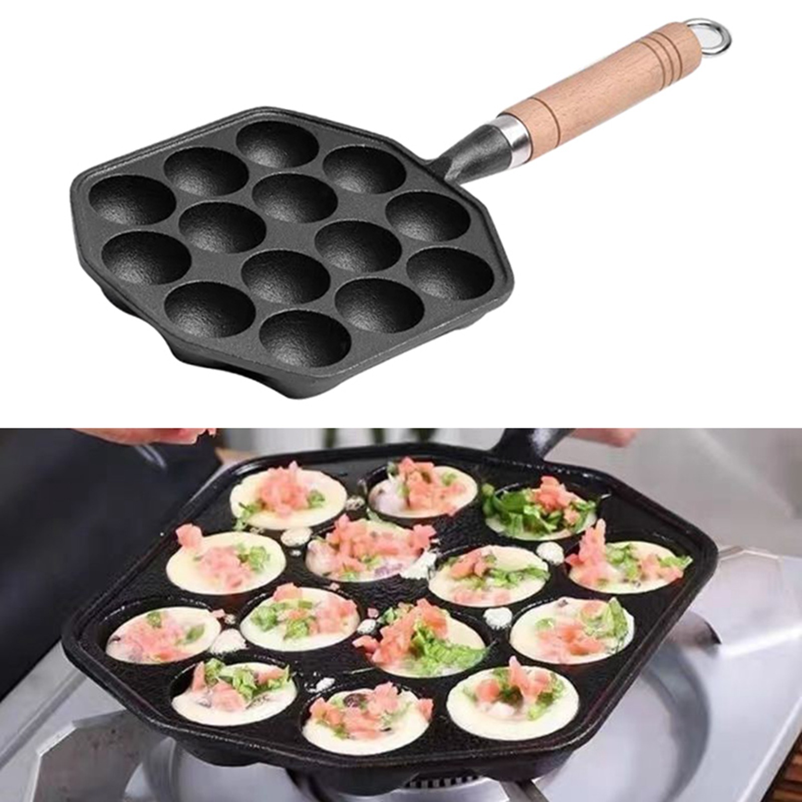 Ahtapot Köfte Kalıbı, Kolay Te - Takoyaki Pan Cast incelemesi ve fiyatı