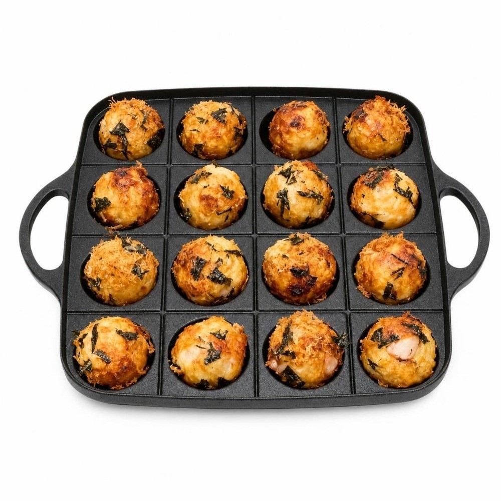 Dayanıklı Siyah Takoyaki Tavas - Takoyaki Pan Cast incelemesi ve fiyatı