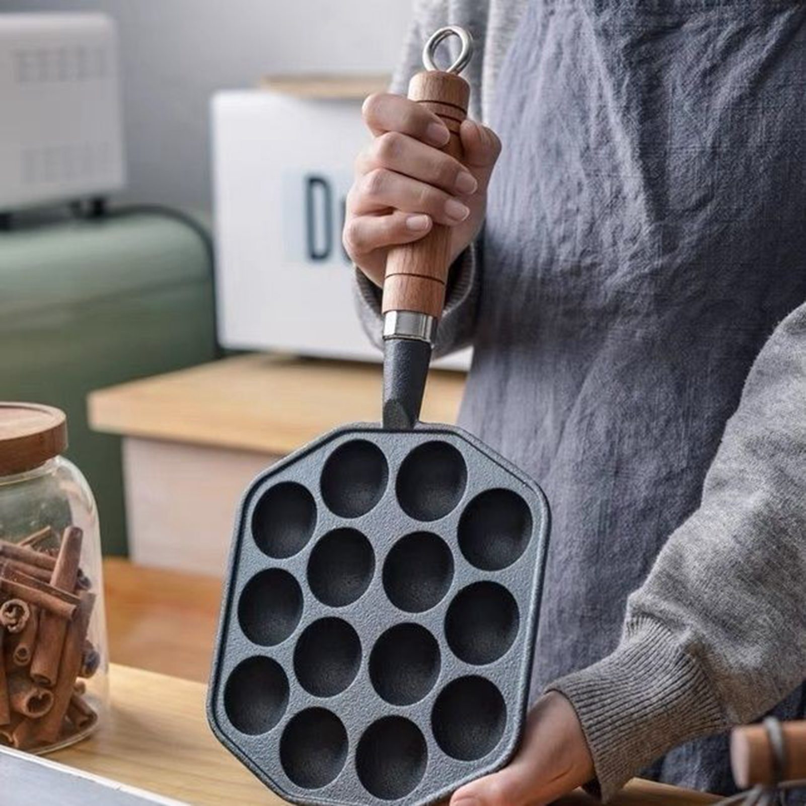 Ahtapot Köfte Kalıp Makinesi T - Takoyaki Pan Cast incelemesi ve fiyatı