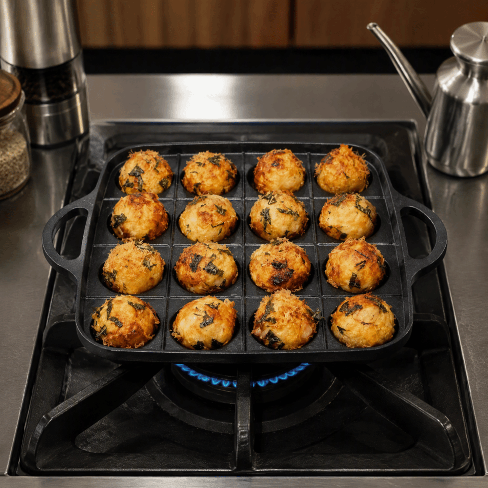 Yeni Siyah Takoyaki Tavası Dök - Takoyaki Pan Cast incelemesi ve fiyatı
